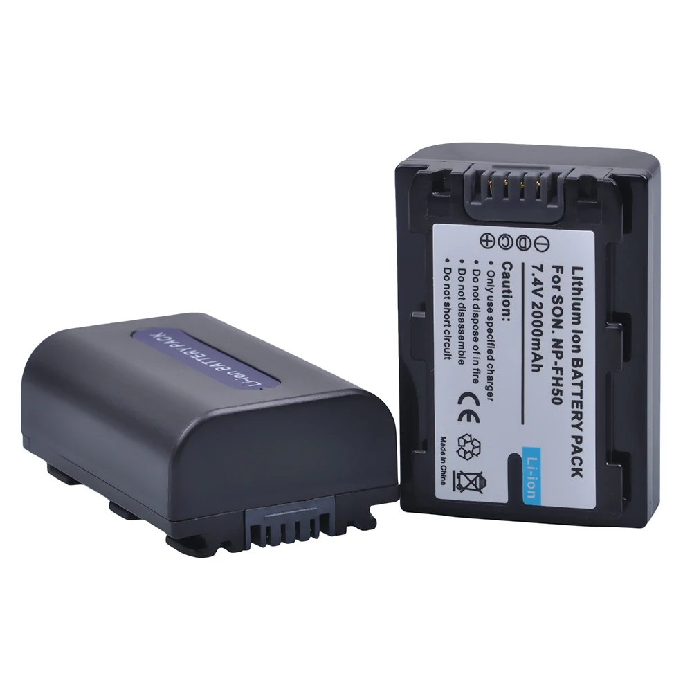 DuraPro NP-FH50 Battery FH50 Bateria+LCD Charger for Sony NP-FH30 NP-FH40 NP-FH70 NP-FH100 DSC-HX1 HX100V HX200 HX200V DSLR-A230