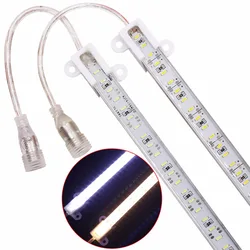 Waterproof IP68 50cm Hard Led strip Light 4014 LED 72LEDs/0.5M Super Bright Silicon Led Bar Strip Lights 12V + DC Connector