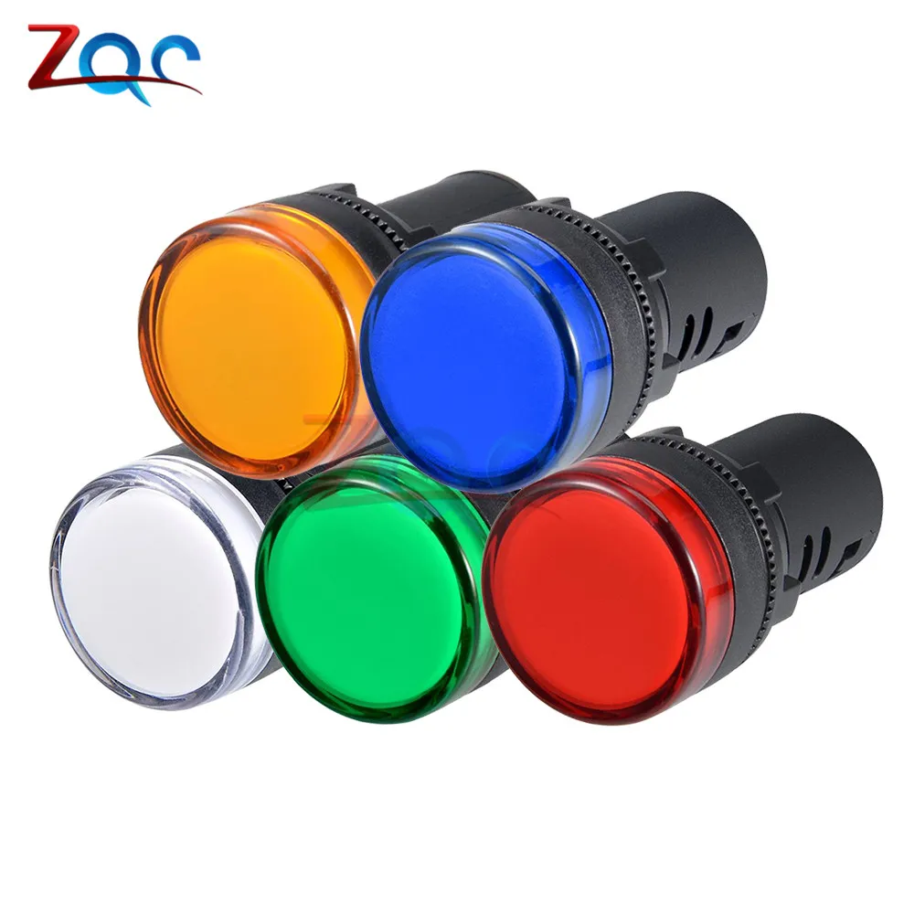 AD16-22DS Panel Mount Flash LED Alarm Indicator Light Pilot Signal Lamp Flash Buzzer AC 220V 380V 22mm