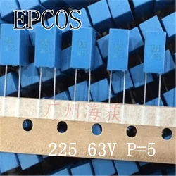 2019 hot sale 20PCS/50PCS EPCOS 225 63V 2.2UF 63V 225 Correction Capacitor free shipping