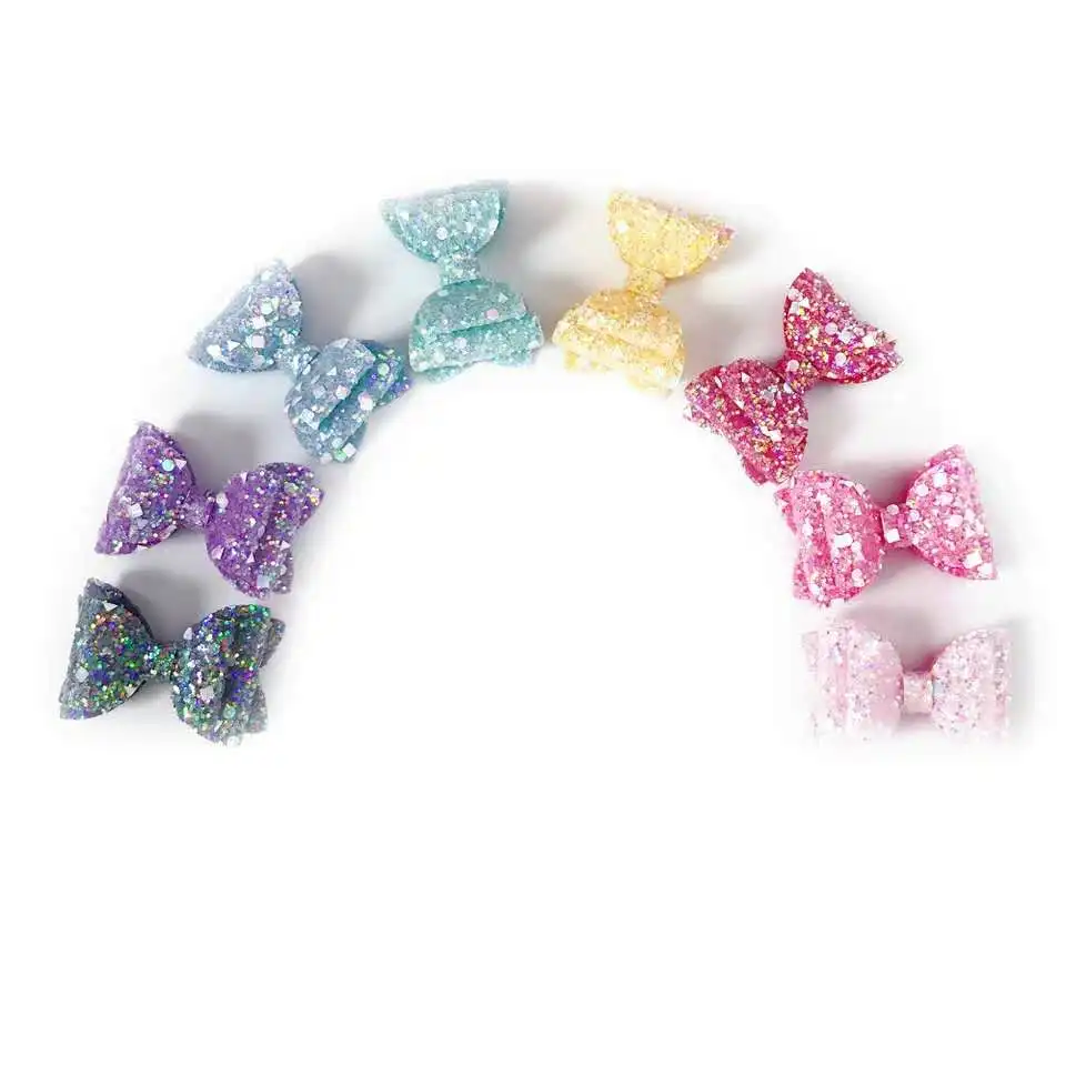 Thumbelina Diamant Glitter Prinzessin Grips Glitter Haar Bögen mit Clip Dance Party Bogen Haar Clip Mädchen Haar Zubehör