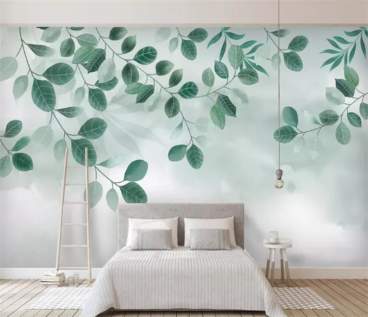 

Custom 3D Mural Wallpaper Southeast Asia Tropical Rainforest Banana Leaf Photo TV Background Wall Murals Canvas Wallpaper Modern