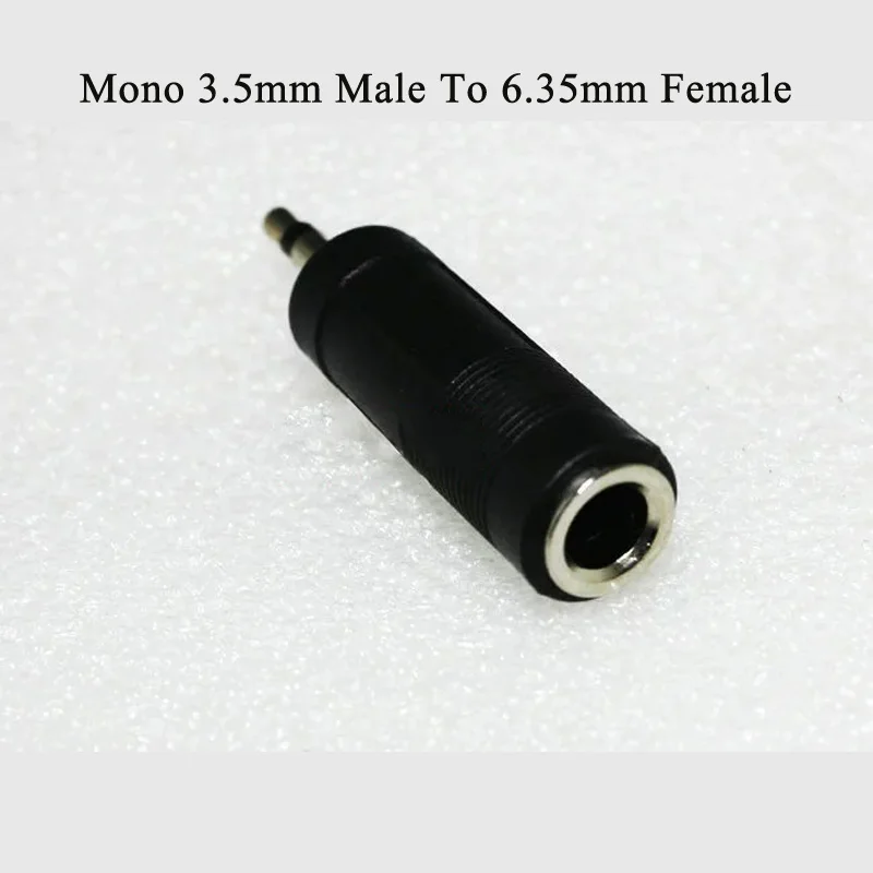 Macho para fêmea Jack Plug Adapter, microfone estéreo, cabo conversor de áudio, 3,5mm a 6,35mm, 1/4 in a 1/8 in, TS TRS, 5PCs