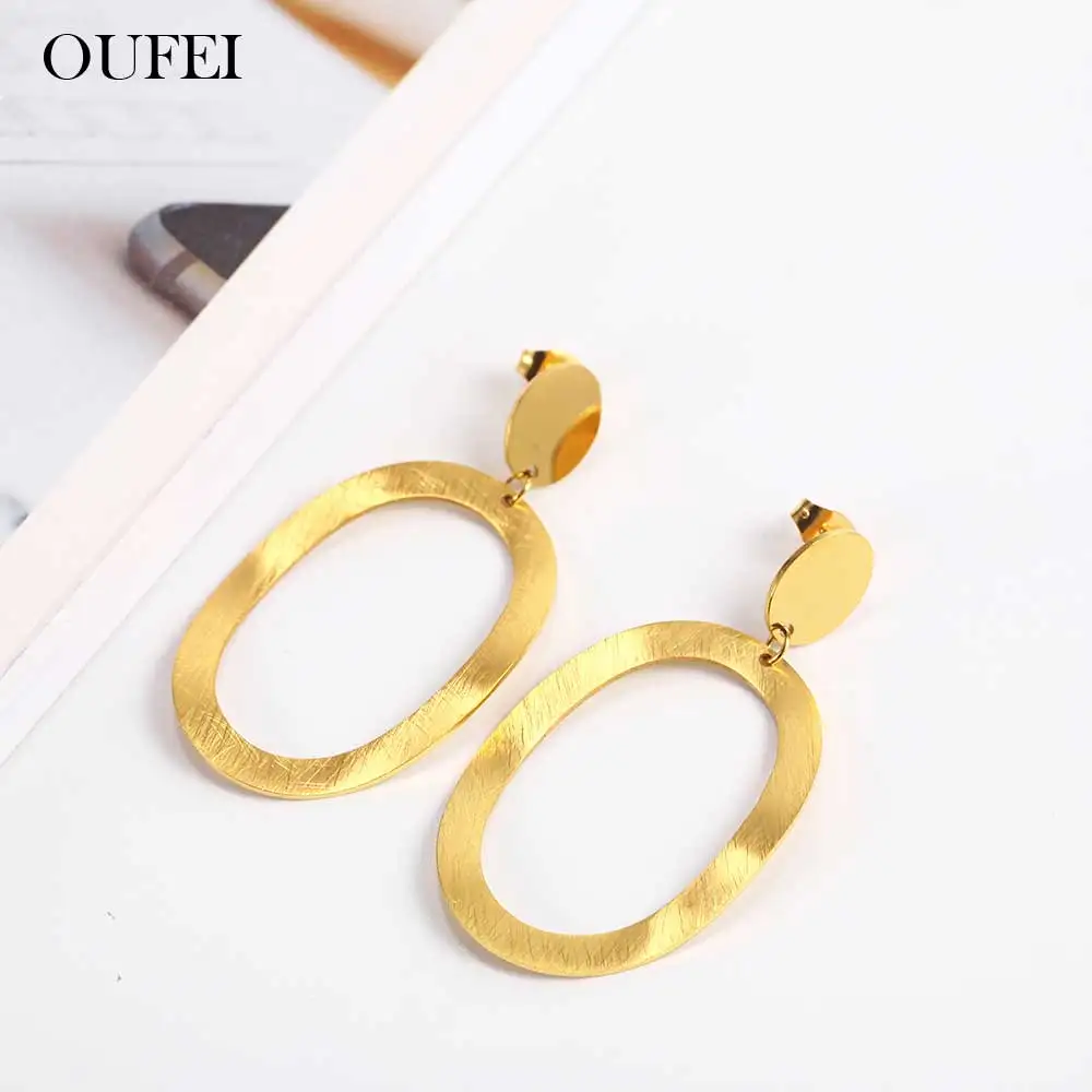 OUFEI Stainless Steel Stud Earrings Gifts For Women Jewelry Fashion Jewelry Accessories Charm Vogue 2019