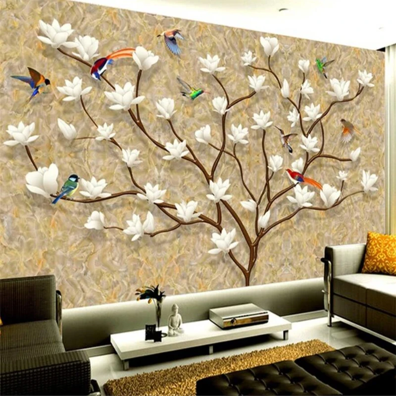 

beibehang Custom wallpaper 3d mural European hand-painted family tree life tree background wall living room bedroom 3d wallpaper