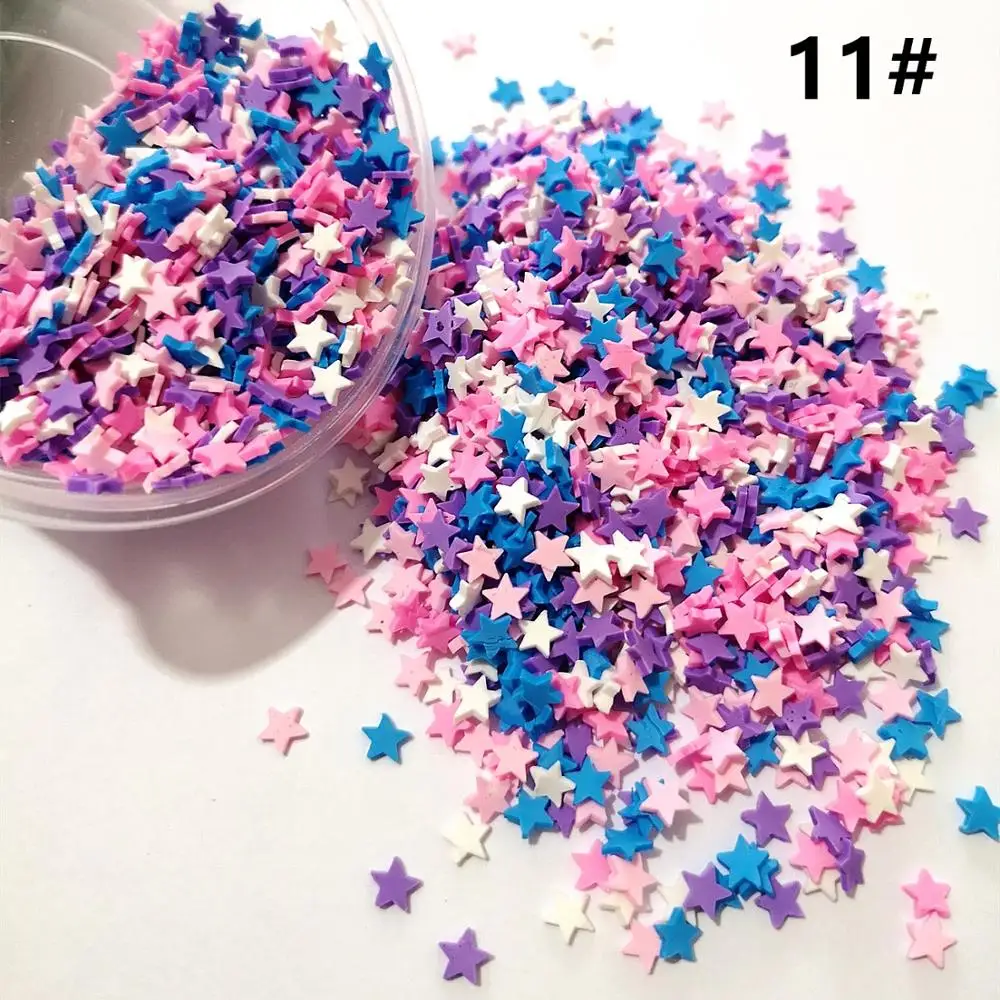 

50g Fake Sprinkles For Slime Accessories Clay Filler DIY Fluffy Slime Supplies Chocolate Cake Dessert Mud Toys