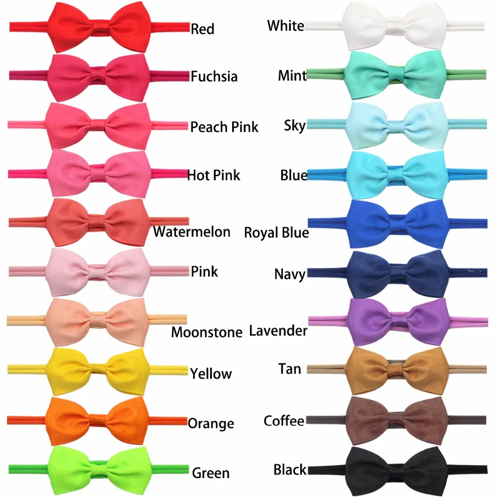 13 Pcs Soft Nylon Baby Headbands 2.75\