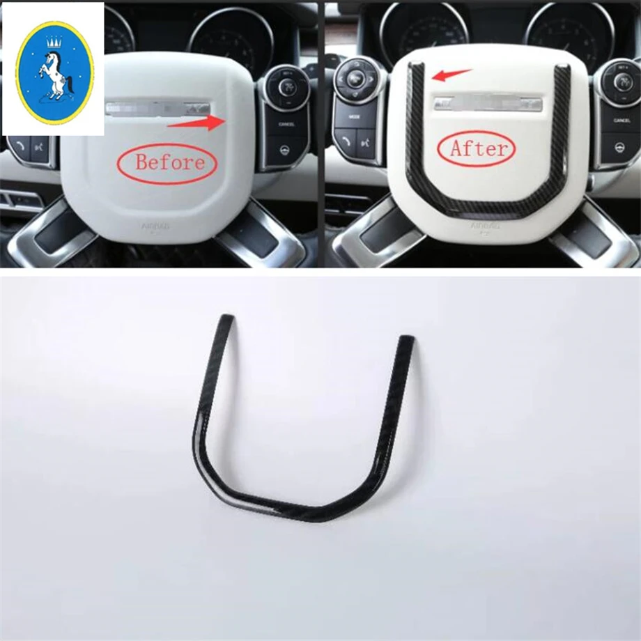 

Auto Steering Wheel Cover Trim Fit For Land Rover Range Rover Velar 2018 - 2022 Matte / Carbon Fiber Car Interior Decoration