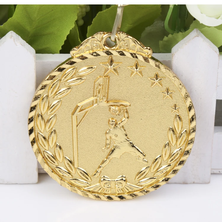 Slam Dunk medale do koszykówki złoty kolor Medal i srebrny kolor Medal i Medal koloru Branze