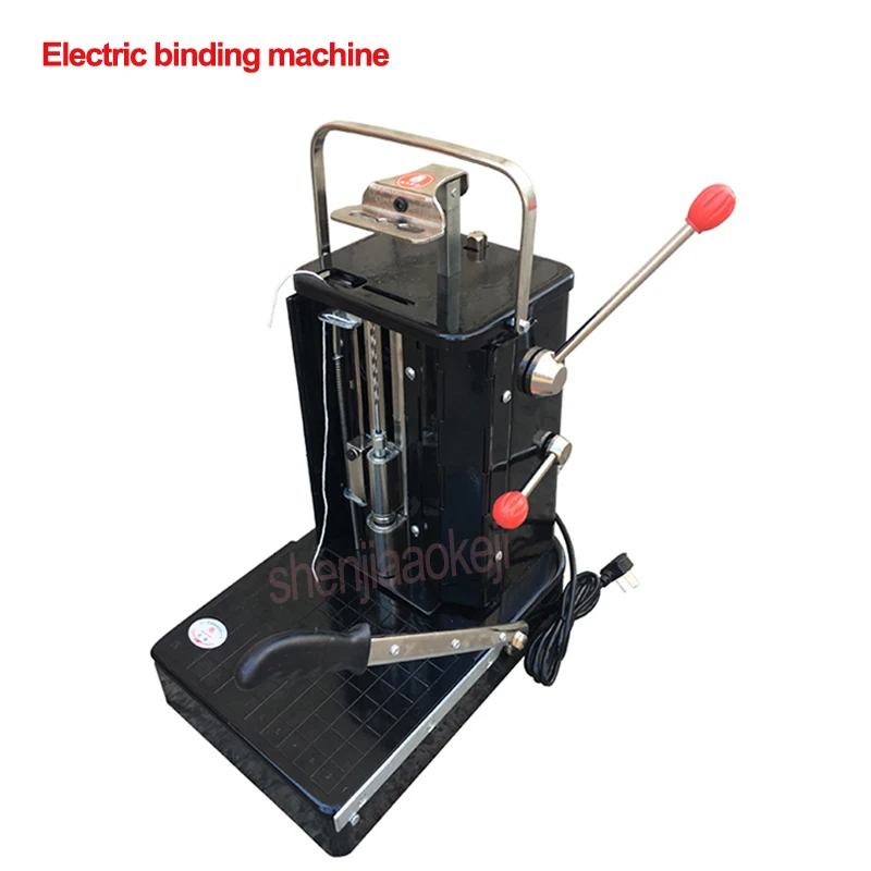 Electric binding machine YG-DS automatic threading three-hole bill file punching machine Financial voucher book binding machine