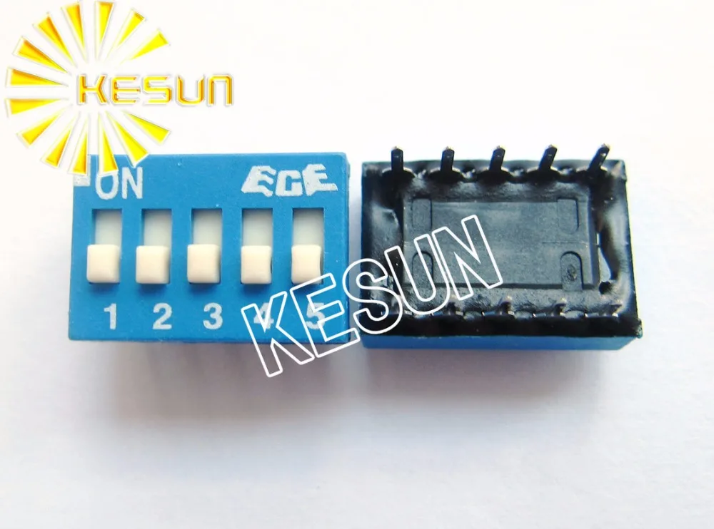 

100% Original EDS105 EDS105S 5P 2.54mm Blue DIP Switch EDS105SZ x 100PCS