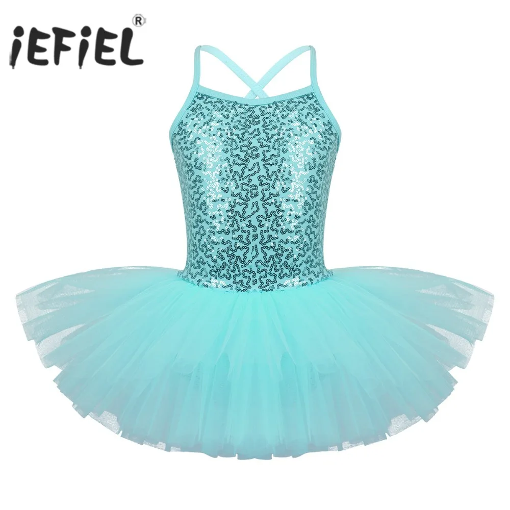 Girls Ballerina Dance Costume Ballet Tutu Dancewear Teen Kids Ballerina Gymnastics Leotards for Girls Professional Ballet Dress