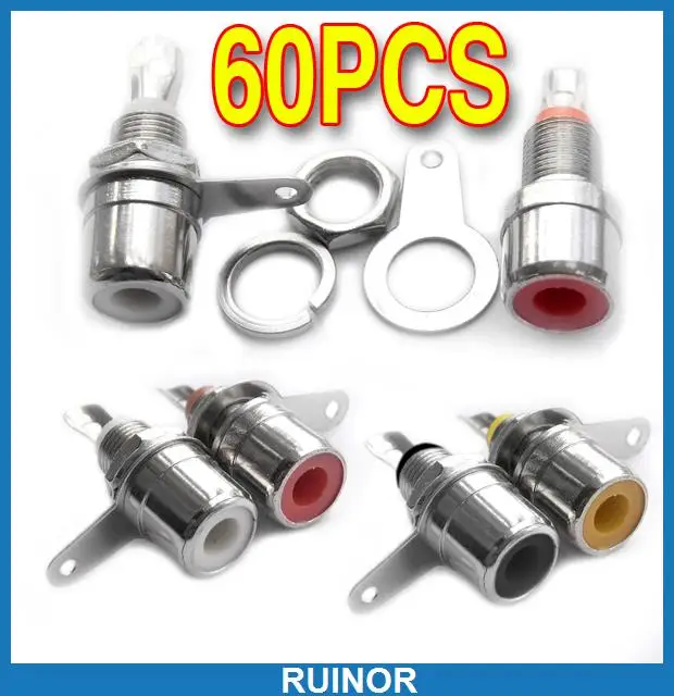

60PCS X AMPLIFIER RCA Female Chassis Panel Socket CONNECTOR