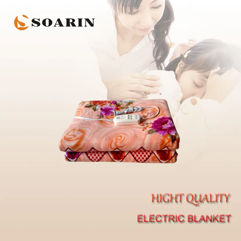 

SOARIN Electric Warming Blankets 220v Manta Electrica 150x180cm Electric Blanket Plush Body Warmer Electric Heating Blanket Bed