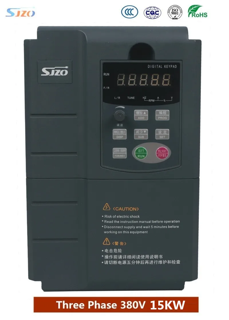 

SJZO 511 Series Heavy Load AC Driver Frequency Supplier 3 Phase 380V 15KW VSD Frequency Inverters And Converters AC Drive VFD