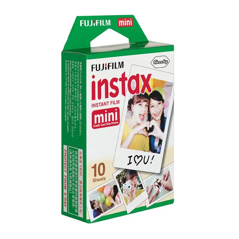 Fuji Film Instax Instant Film Mini Credit Card Size Photo Paper instaxmini7s mini8 mini25 50s 10 pcs/set and 20 pcs/set