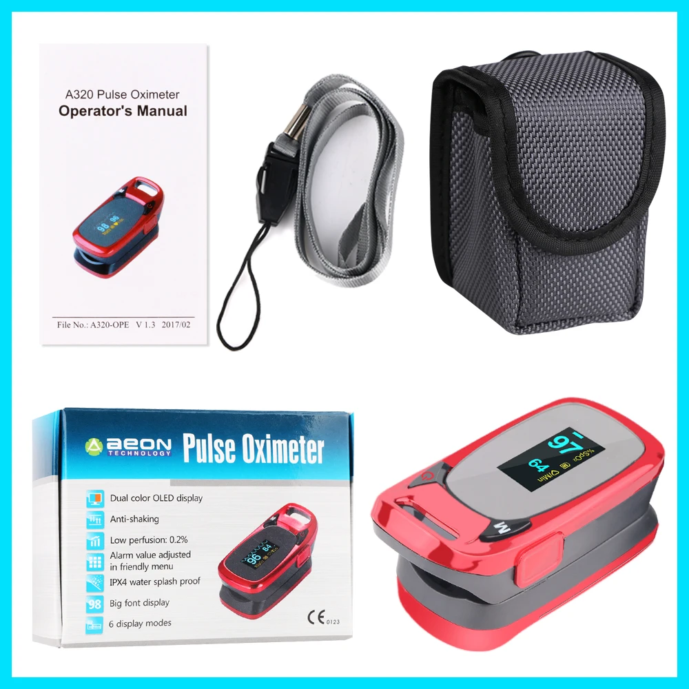 RZ New Design Fingertip Pulse Oximeter Rate Blood Pressure Health Care CE FDA OLED display Oxygen Alarm setting A320