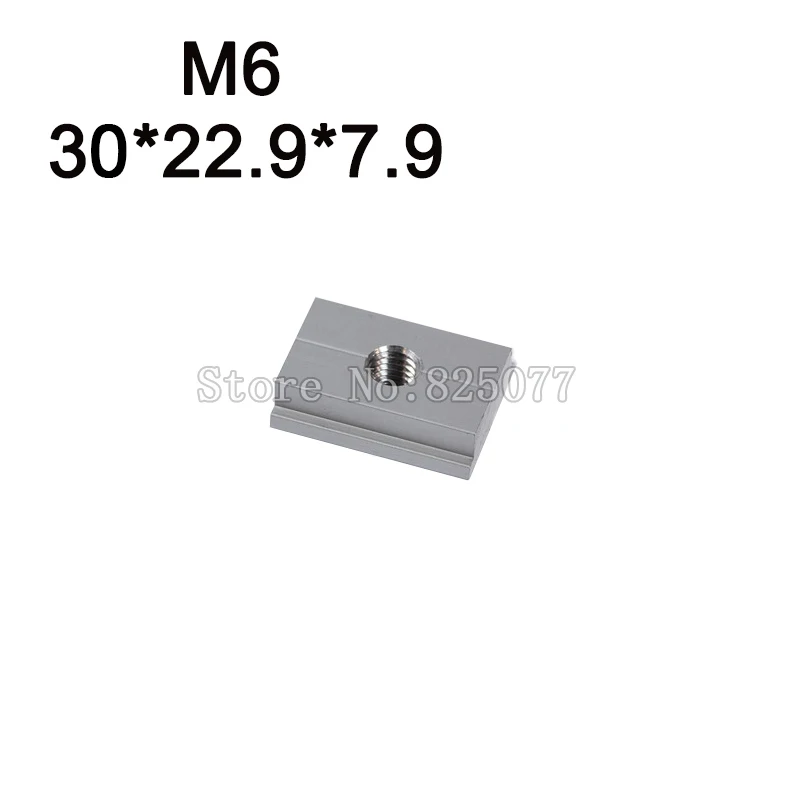 Free Shipping M6 T-Slider 20pcs for T-slot for Various Woodworking Jigs Size 30*22.9*7.9mm KF1091