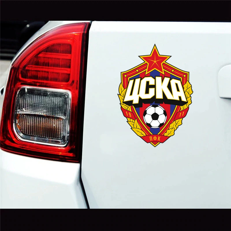 CS-1190#14*19cm Moscow CSKA funny car sticker vinyl decal printed PVC for auto car stickers styling