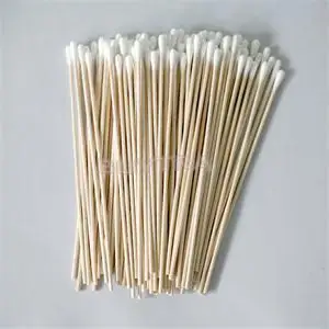 100pcs Wood Cotton Swab Cosmetics Permanent Makeup Health Medical Ear Jewelry Clean Sticks Buds Tip cotonete 15cm