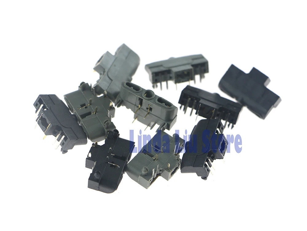 ChengChengDianWan 100 ชิ้น/ล็อตสีดําและสีเทาอะไหล่ซ่อมหูฟังซ็อกเก็ตสล็อตสําหรับ XBOX360 xbox 360 Wireless Wired Controller