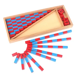 Baby Toy Small Numerical Rods Montessori Mathematics 1-25CM Red & Blue Rods Math Toy Learning & Education Classic Wood Kids Toys