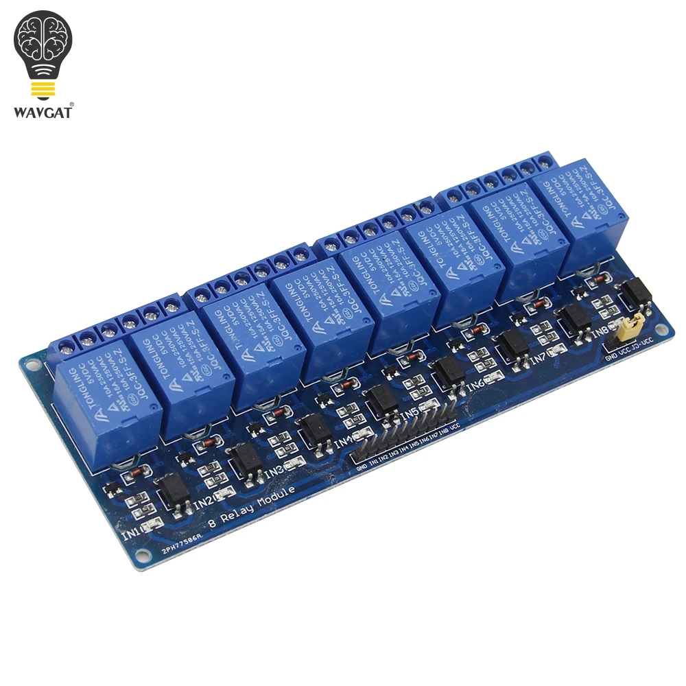 WAVGAT 5V 12V 1 2 4 6 8 channel relay module with optocoupler. Relay Output 1 2 4 6 8 way relay module for arduino In stock