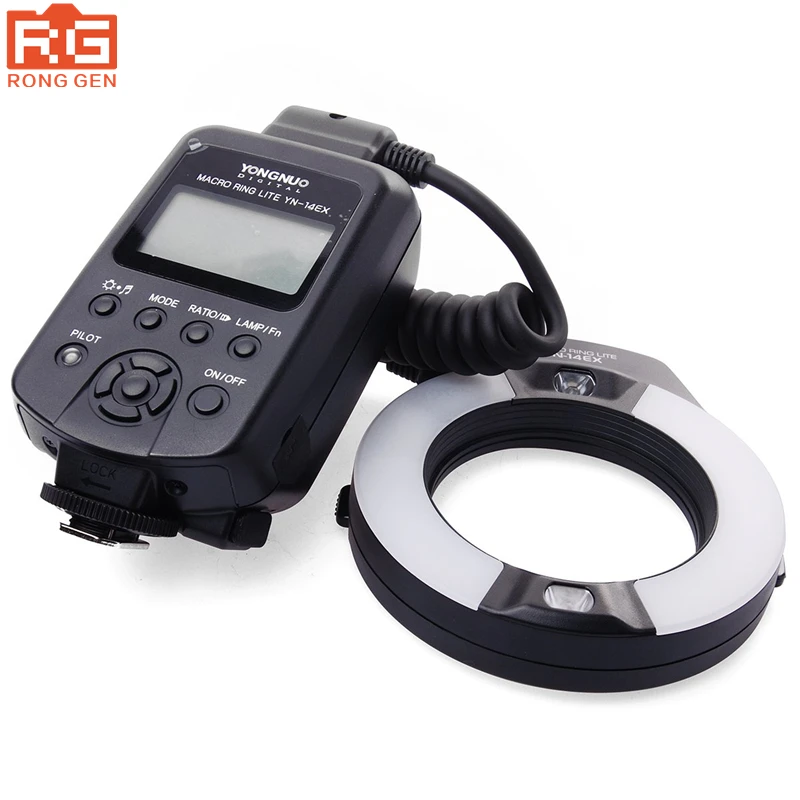 Yongnuo YN-14EX YN14EX TTL LED Macro Ring Lite Flash Speedlite Light with Adapter Ring for Canon EOS DLSR as MR-14EX