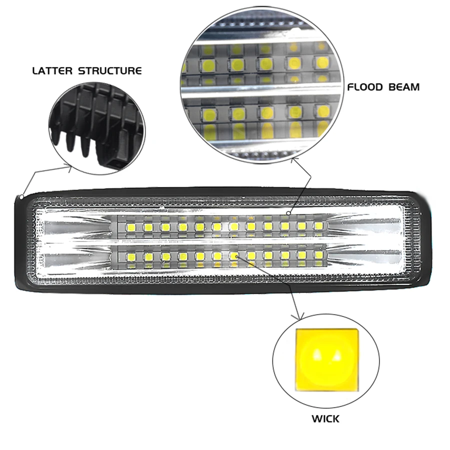 12V 72W SPOT LED Off road lampa do pracy do jazdy ATV UTE 4WD SUV ciężarówki łodzi — zdjęcie 7