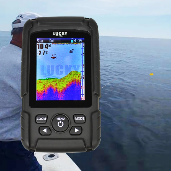 FF718Lic-W LUCKY Color Screen Fish Finder Wireless Fish Finder Rechargeable Battery 100m Operational Range Waterproof