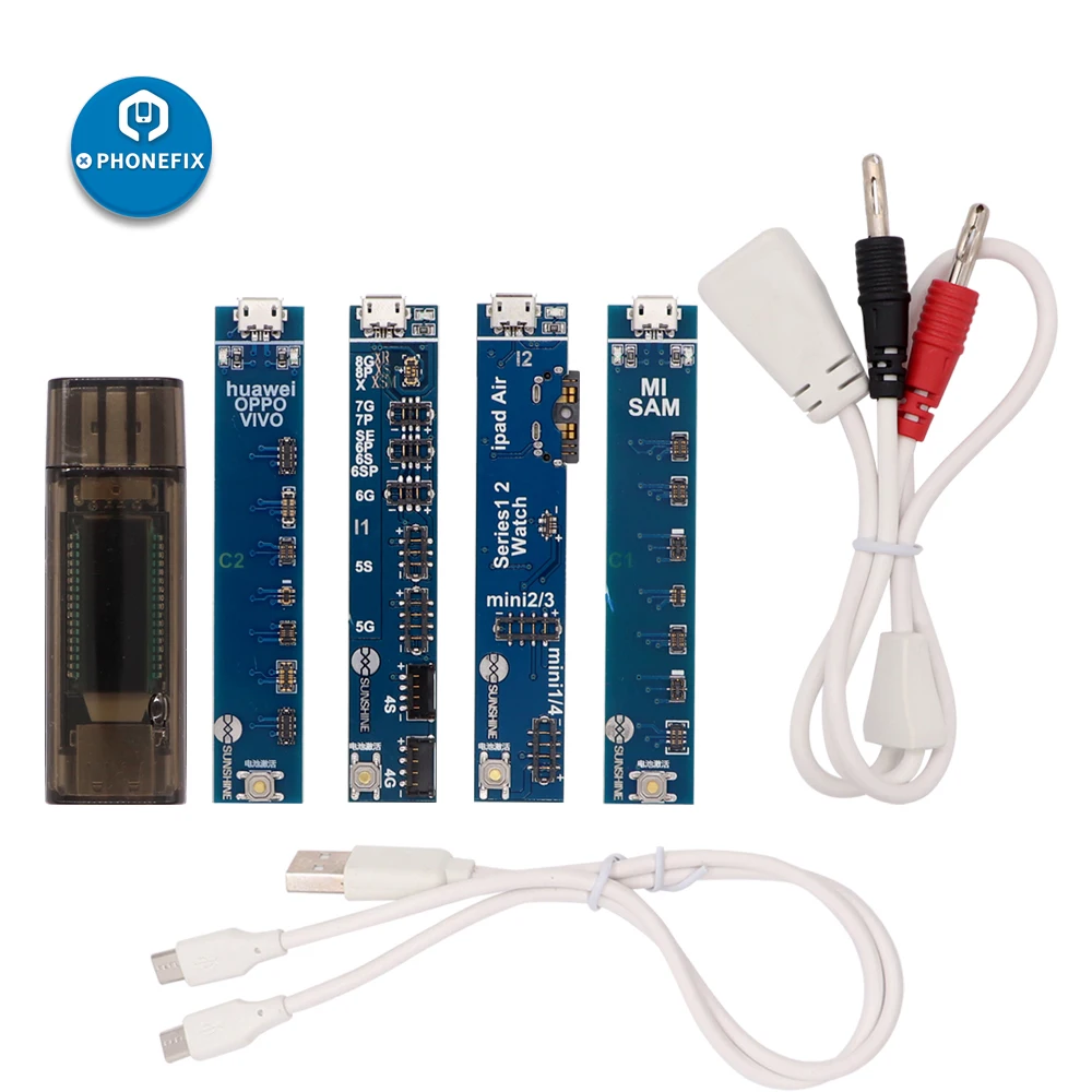 Placa de activación de batería de RL-909C con probador de pantalla Digital USB, carga rápida para iPhone 8/8 Plus/X/XR/XS/MAX, para teléfono Android