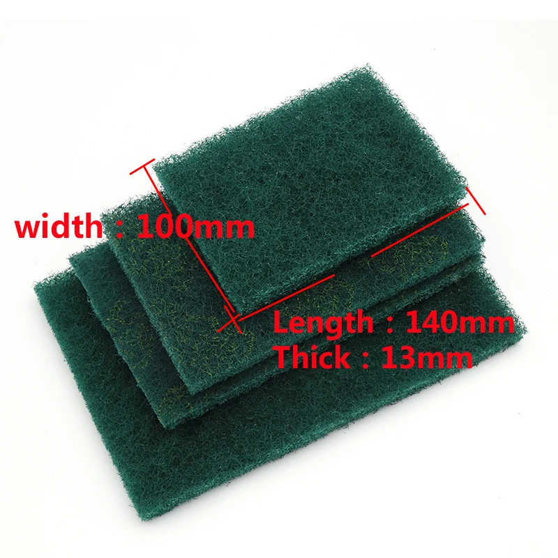 2pcs Industrial Scouring Pad Coarse Rust Removal Cloth Flexible Nonwoven Scouring Hand Pad Industry Kitchen Cleaning Cloth