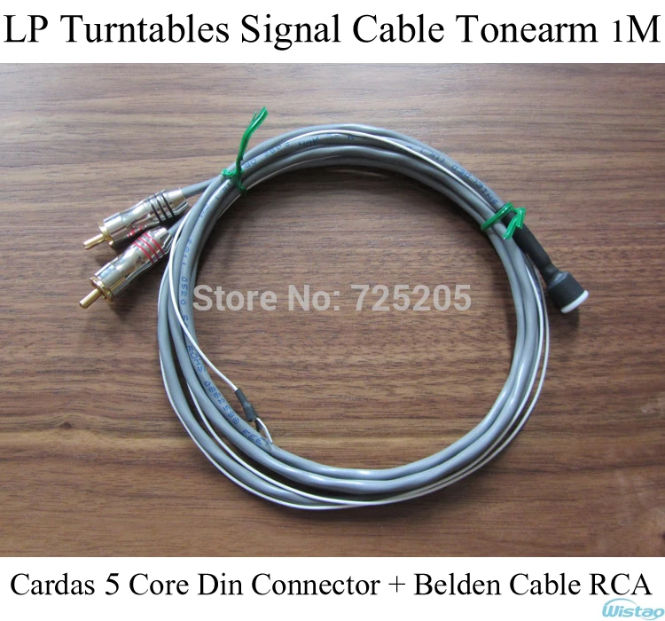 IWISTAO LP Turntables Signal Cable Cardas 5 Core Din Connector+Belden Cable Tonearm Phono Amp 1m HIFI Audio DIY