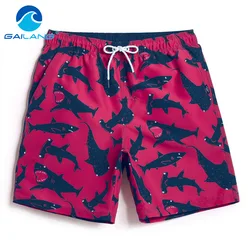 Gailang-Calções de praia Quick Dry masculino, roupa de banho, boxers ativos, moletom, baús, corredor, bermudas, calções, marca, casual