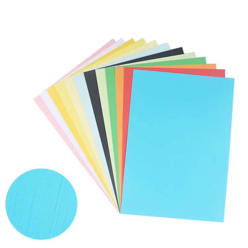 50pcs/lot 120g Colorful Kraft Paper DIY Handmake Card Making Craft Paper A3/A4 Thick Paperboard Cardboard