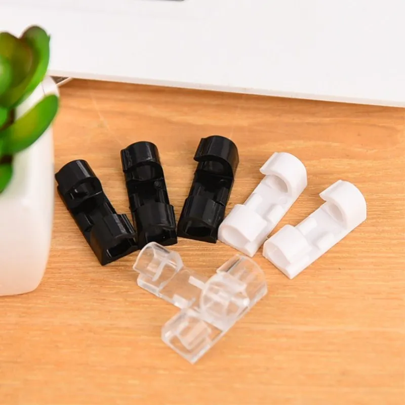 20Pcs clip per cavi autoadesive Organizer scrivania Mouse cavo supporto per cavi TV gestione del cavo del PC per la casa dell'ufficio dell'automobile