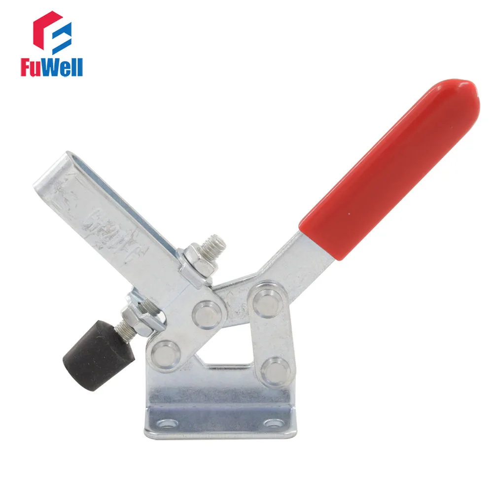 2pcs Quick Release Toggle Clamps Holding Capacity 182kg Horizontal GH-201-C Hand Tool Fixture Toggle Clamp