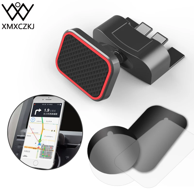 

XMXCZKJ Mobile Magnetic CD Slot Smartphone Stand For iPhone XS X Max Magnet Support Cell In Car