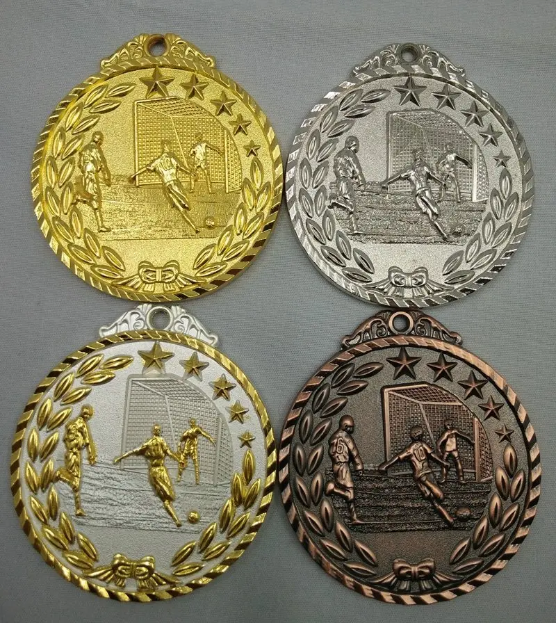 コミュニケーション能力/自信開発ユニセックスメタルメダルカスタマイズ学校スポーツサッカーゲームお土産