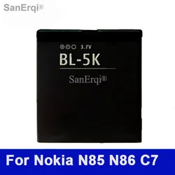 1 PCS BL-5K Battery  For-Nokia N85 N86 701 X7 X7 00 C7  N87 8MP  C7 00 BL 5K 1300mAh Mobile Phone Replacement