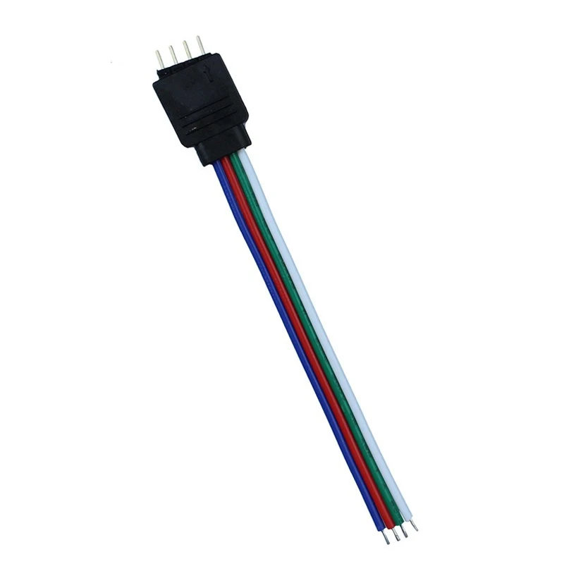10cm 15cm 4pin Male RGB Connector Wire Cable For for 3528/5050 RGB led strip