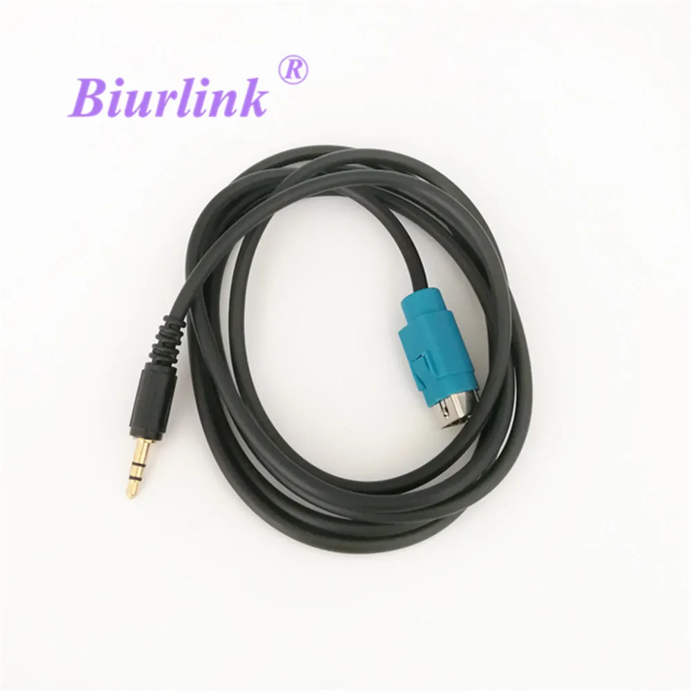 Biurlink Car Radio KCE-236B Aux Cable Phone Audio Adapter for Alpine D Shape Socket