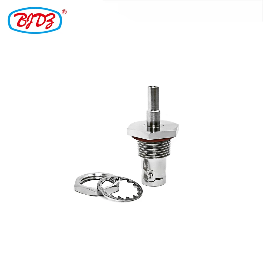Free Shipping 5pcs BNC Female/Jack Straight Waterproof Bulkhead RF Coaxial Connector for RG174 RG316 LMR100 Cable