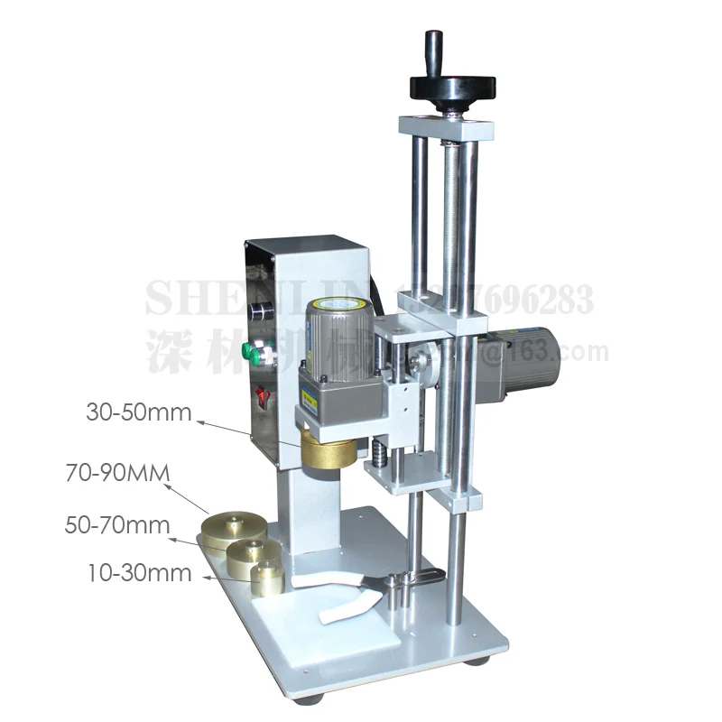 

Bottle capping machine Bottle capper automatic cap screwing sealer table style electric capping machine 5-90mm cap tighten equip