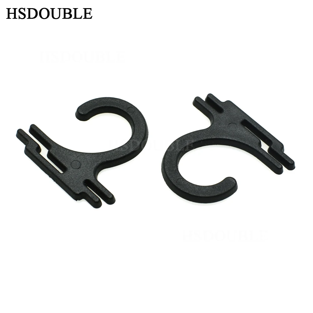 26*24mm Plastic Sock Hook Hanger For Sock Stocking Underwear Accessories Packaging Black