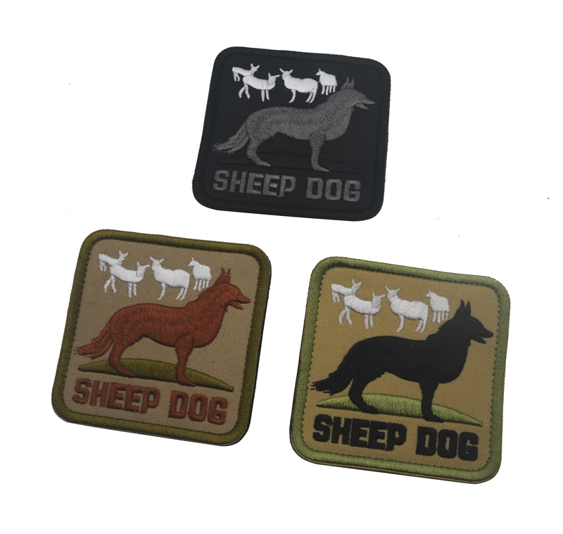 Sheep Dog US ARMY TACTICAL K9 MILITARY Patches INFIDEL FOREST BADGE HOOK SHEEPDOG PATCH