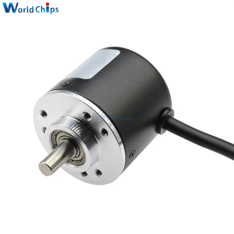 DC 5-24V 360/600 P / R Photoelectric Incremental Rotary Encoder AB Two Phases 6mm Shaft For Game Steering Wheel