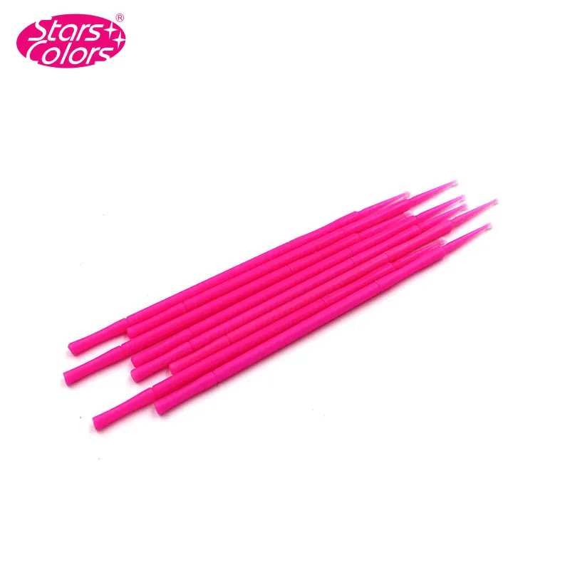 100pcs/lot Disposable Eyelash Microbrush Lint Free Cotton Swab For Eyelash Extension Cleaning Eyelashes Remover Tattoo Brushes