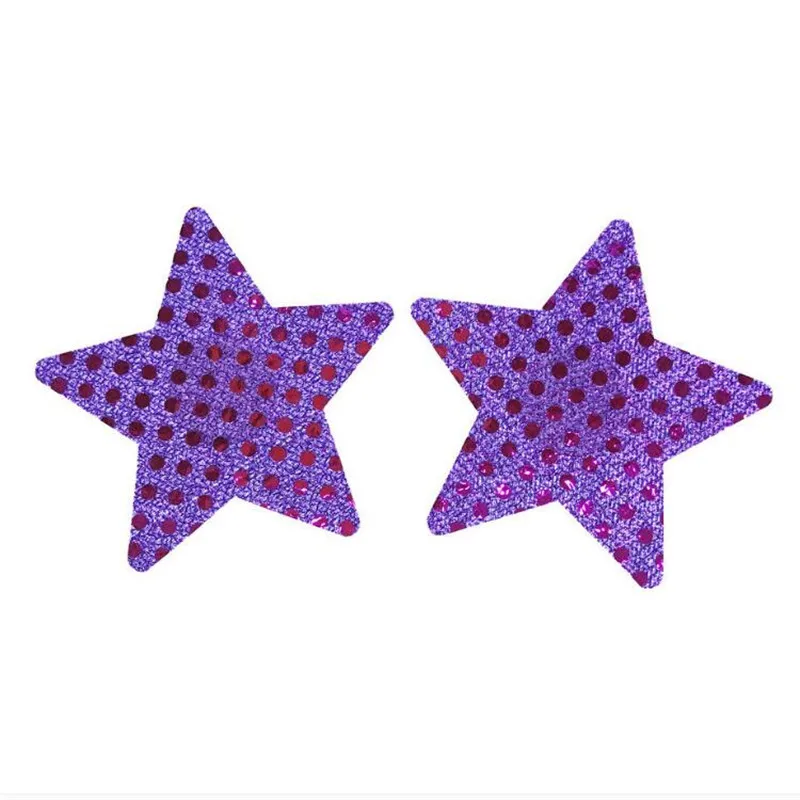 50 Paren/partij Vrouwen Tepel Cover Sexy Pailletten Star Nipple Cover Wegwerp Charm Pasties Zelfklevende Borst Bloemblaadjes