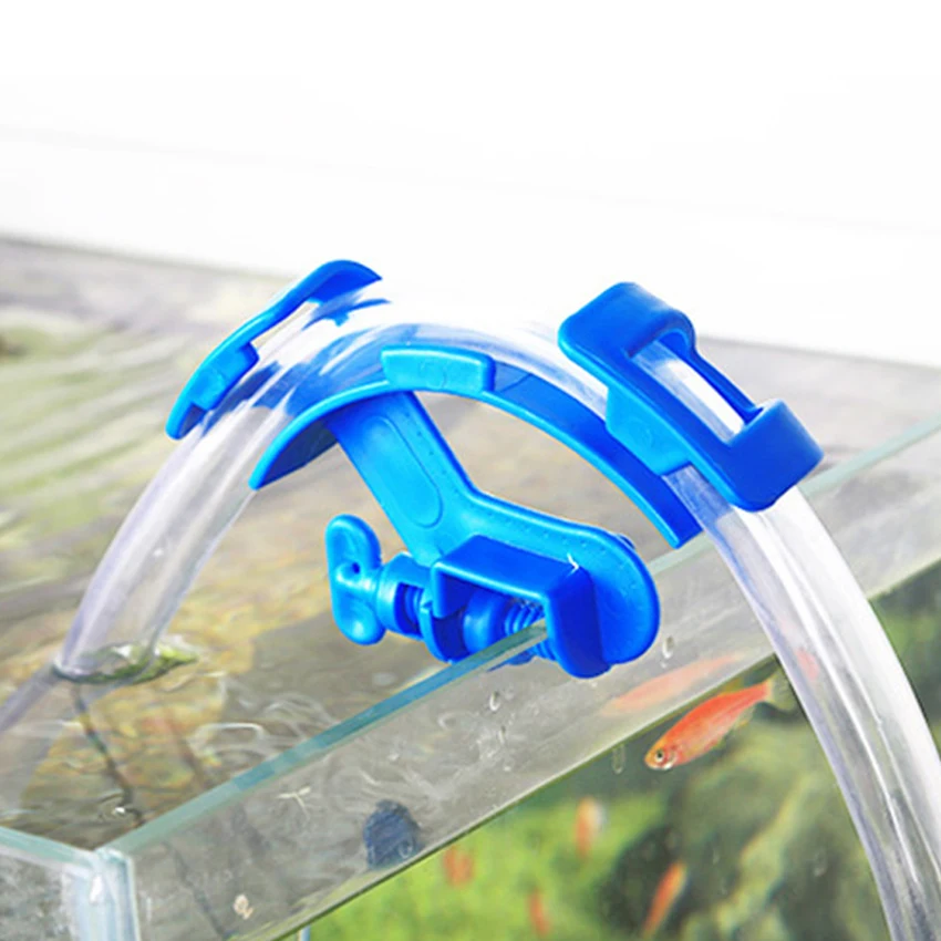 Aquarium water change pipe fixed clip pipe rack pipe holder 13mm glass cylinder plastic clamp